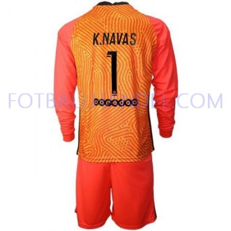 Barn Fotballdrakter Keeper Paris Saint-Germain Keylor Navas 1 Hjemme 2020-21 Langermet